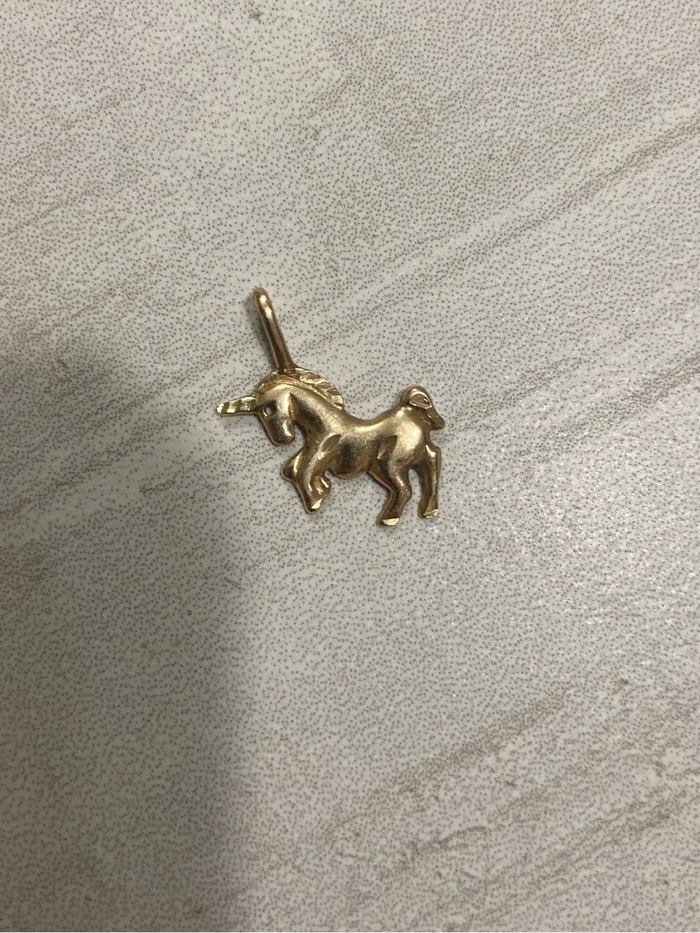 9K Gold Unicorn Pendant